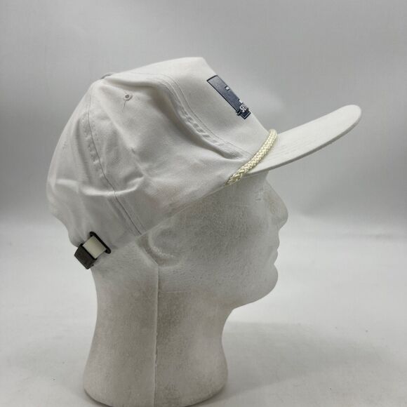 Vintage FPC Seymour Johnson Hat Mens Strapback White Cotton Blend Federal Prison - Picture 4 of 10